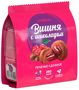 Печенье ВИШНЯ С ШОКОЛАДОМ>