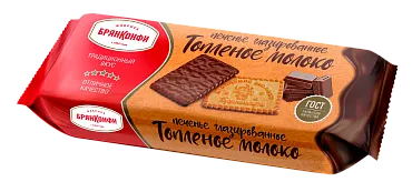 Печенье ТОПЛЁНОЕ МОЛОКО ГЛАЗИРОВАННОЕ>