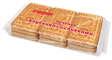 Печенье КЛУБНИКА СО СЛИВКАМИ>