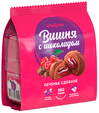 Печенье ВИШНЯ С ШОКОЛАДОМ>